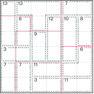 안티 나이트 퍼즐 킬러 스도쿠 6x6
