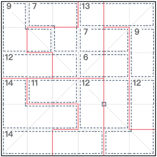 퍼즐 대각선 킬러-스도쿠 6x6